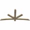 Ekena Millwork Alberta Rough Sawn Timber Gable Bracket, Douglas Fir, 72"W x 36"H x 2"D x 4"F, 12/12 Pitch GBW072X36X0204ALB00RDF - alternate 5